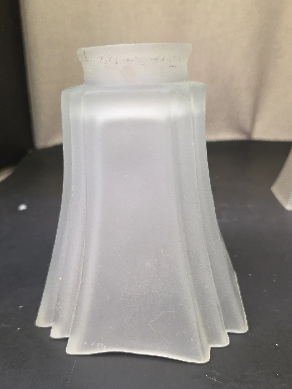 Set of 3 Bell Flared Shape 5 inch, Frosted, Fluted Lamp Light Shade, 2